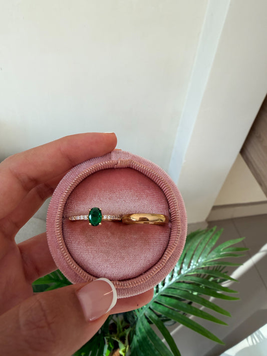 Anillos piedra esmeralda compartir