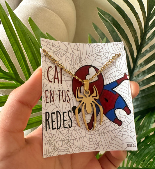 Cadenita Spiderman dorada