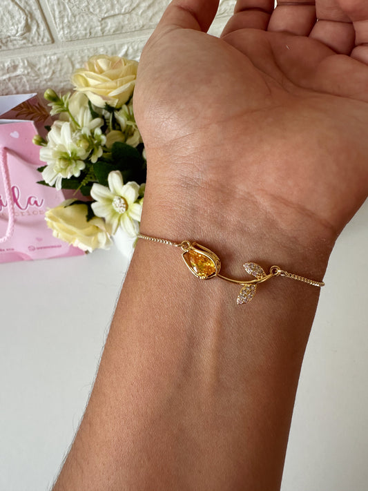 Pulsera tulipán amarillo