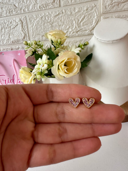 Corazones brillantes rositas