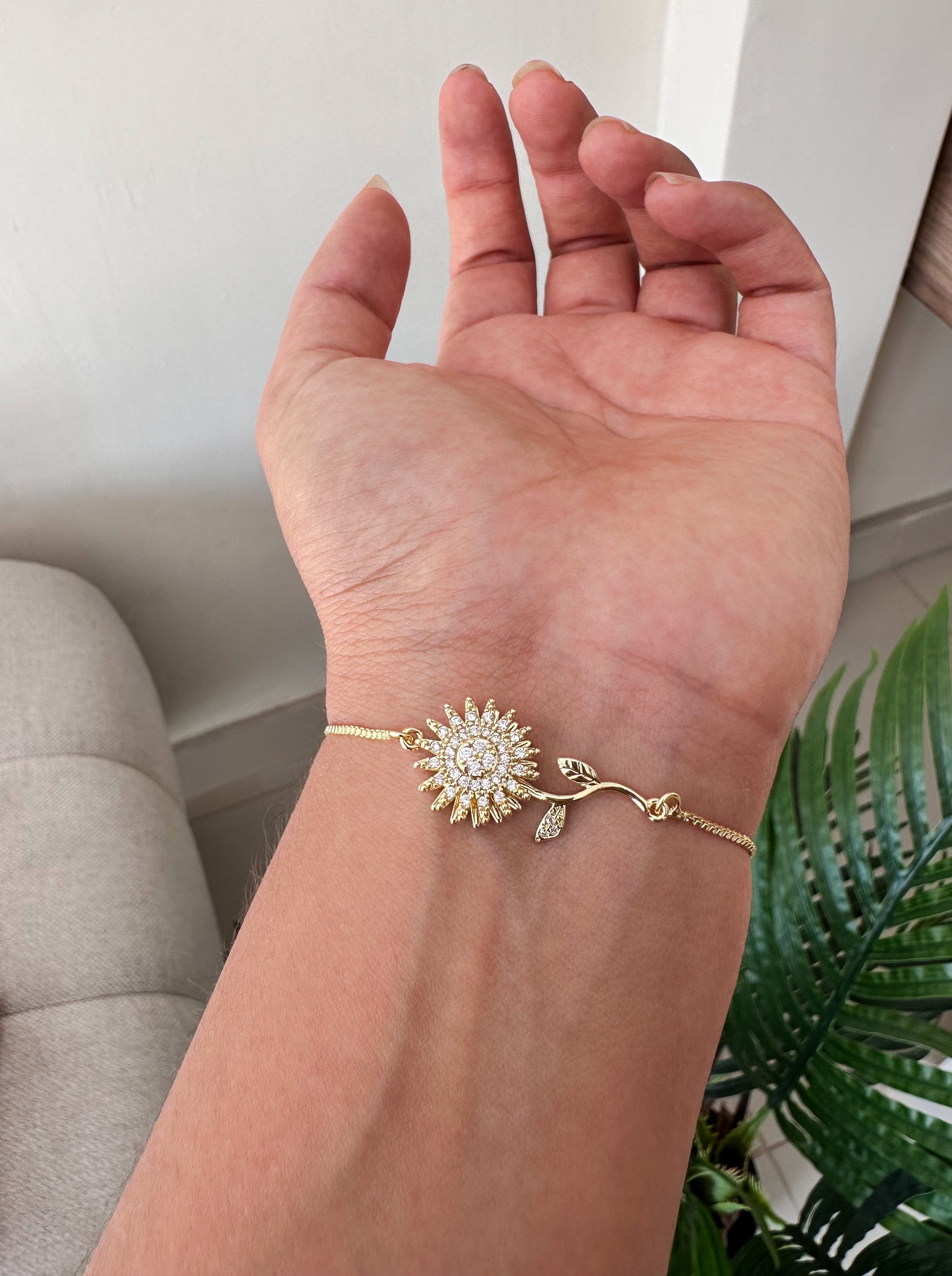Pulsera girasol solecito giratoria