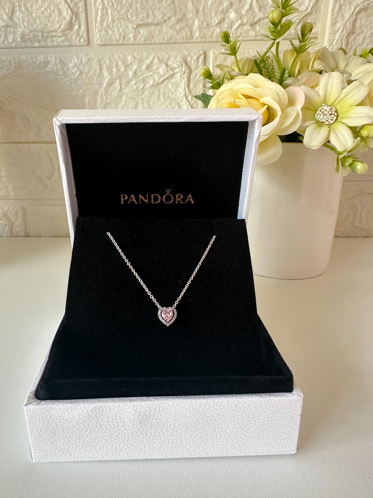 Cadenita amor rosa plata