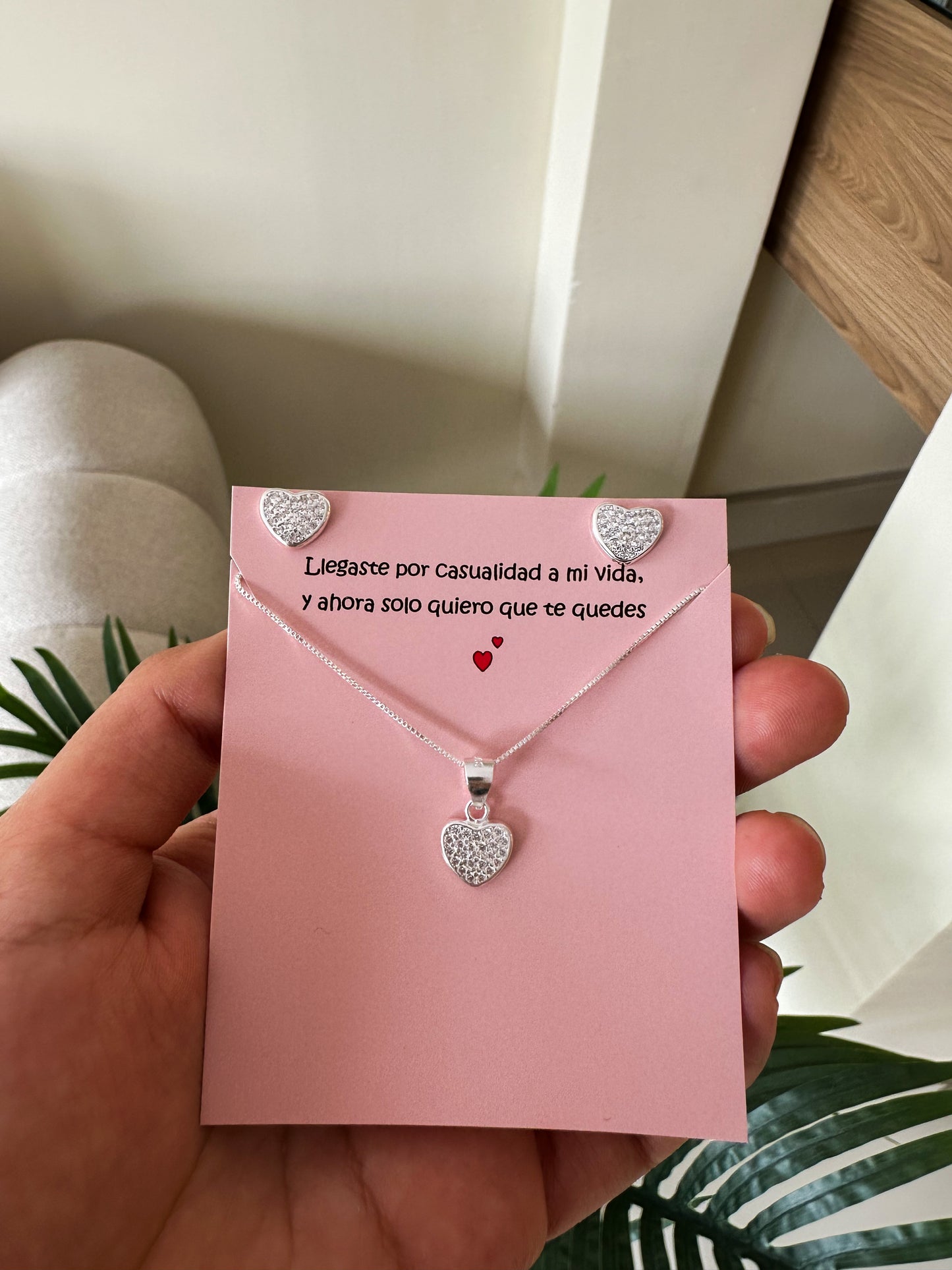 Set corazones brillantes