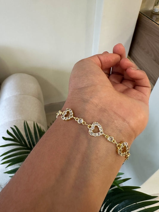 Pulserita corazones brillantes