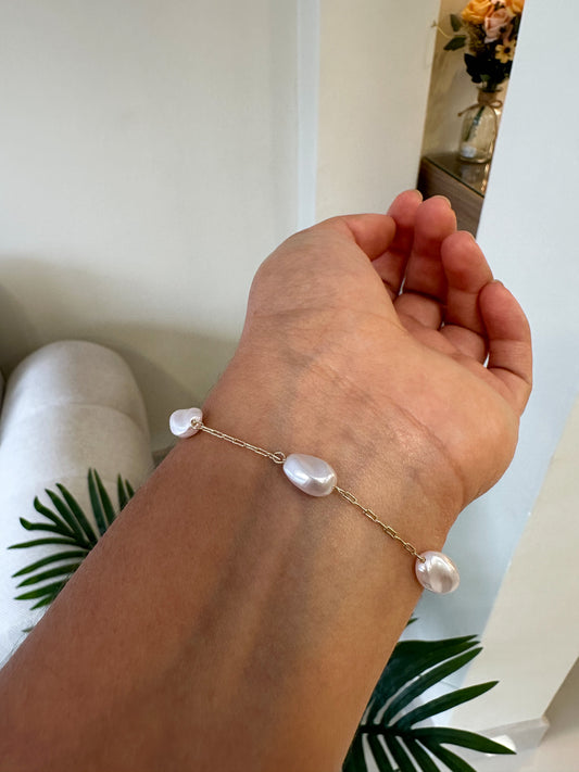 Pulsera perlas chunkys