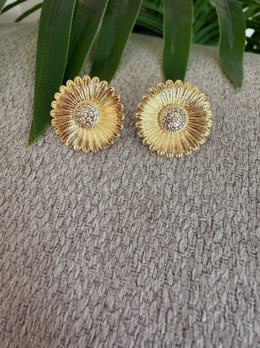Aretitos girasoles