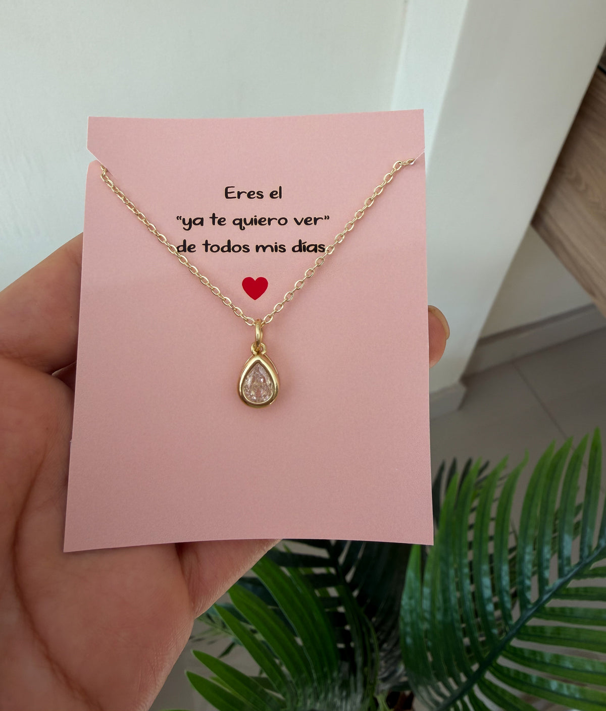Cadenita gota de cristal