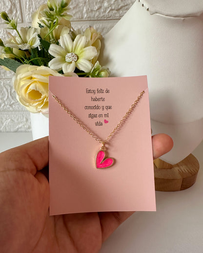 Cadenita amor rosa