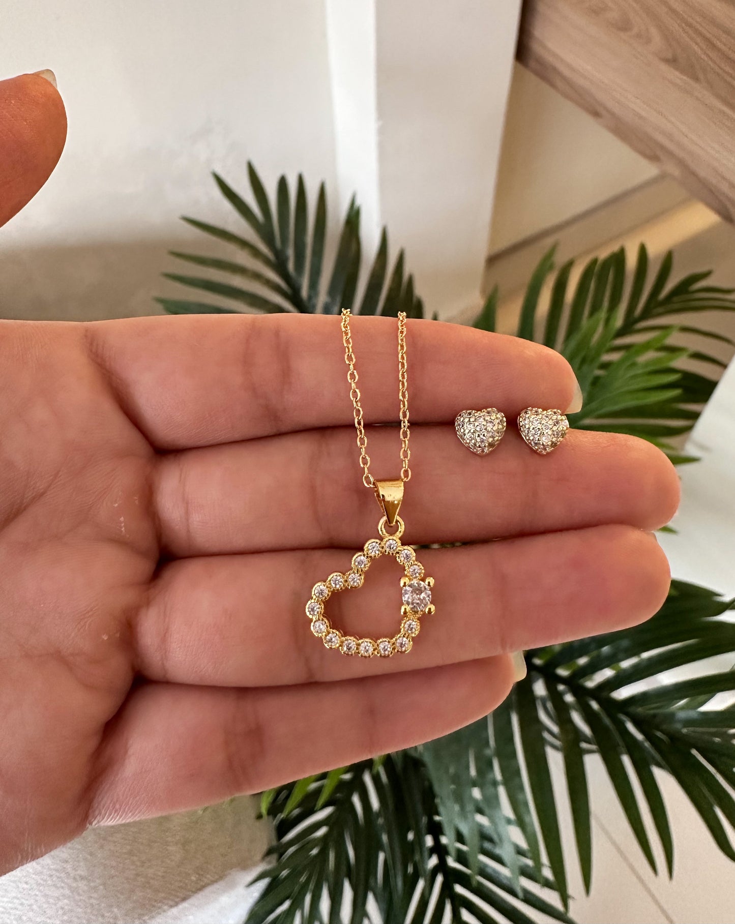 Set corazones amor