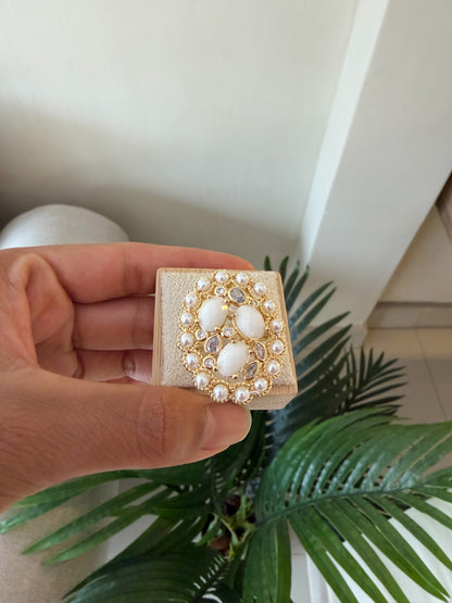 Anillos piedras y perlas