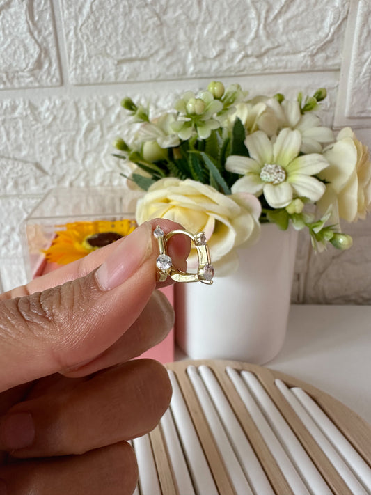 Argollitas mini con baño de oro