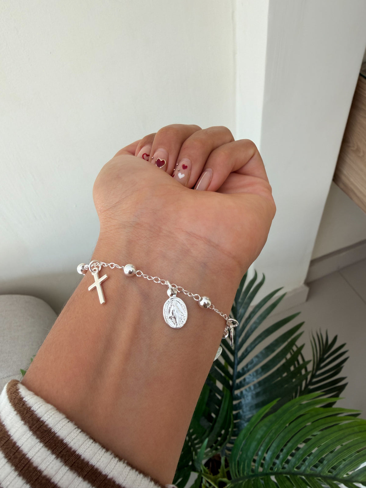 Pulsera cruz y fé
