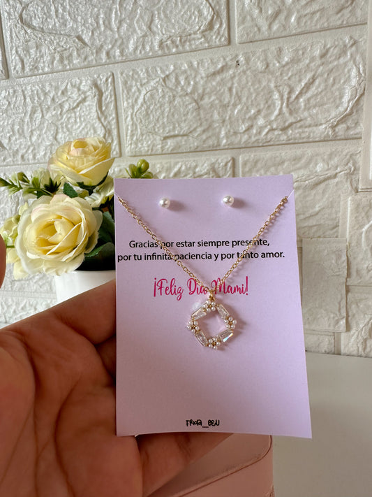 Set florecitas perlas