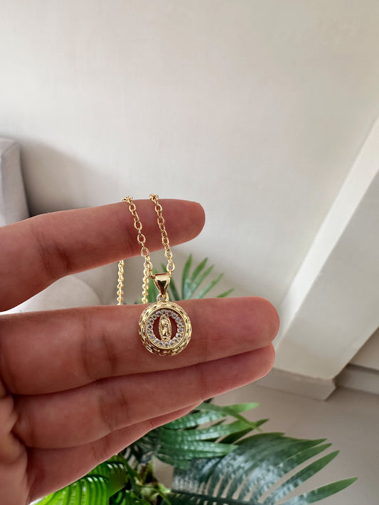 Virgencita mini redonda