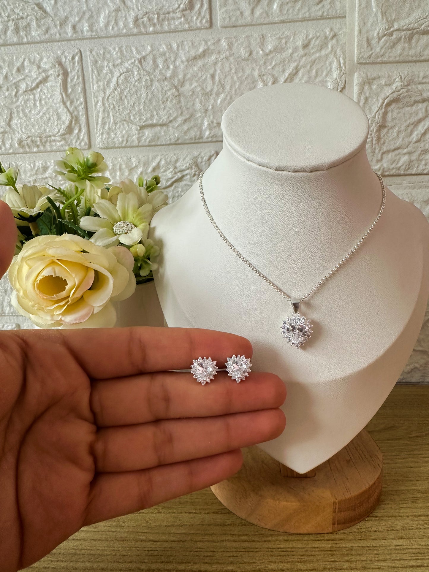 Set corazones de cristal