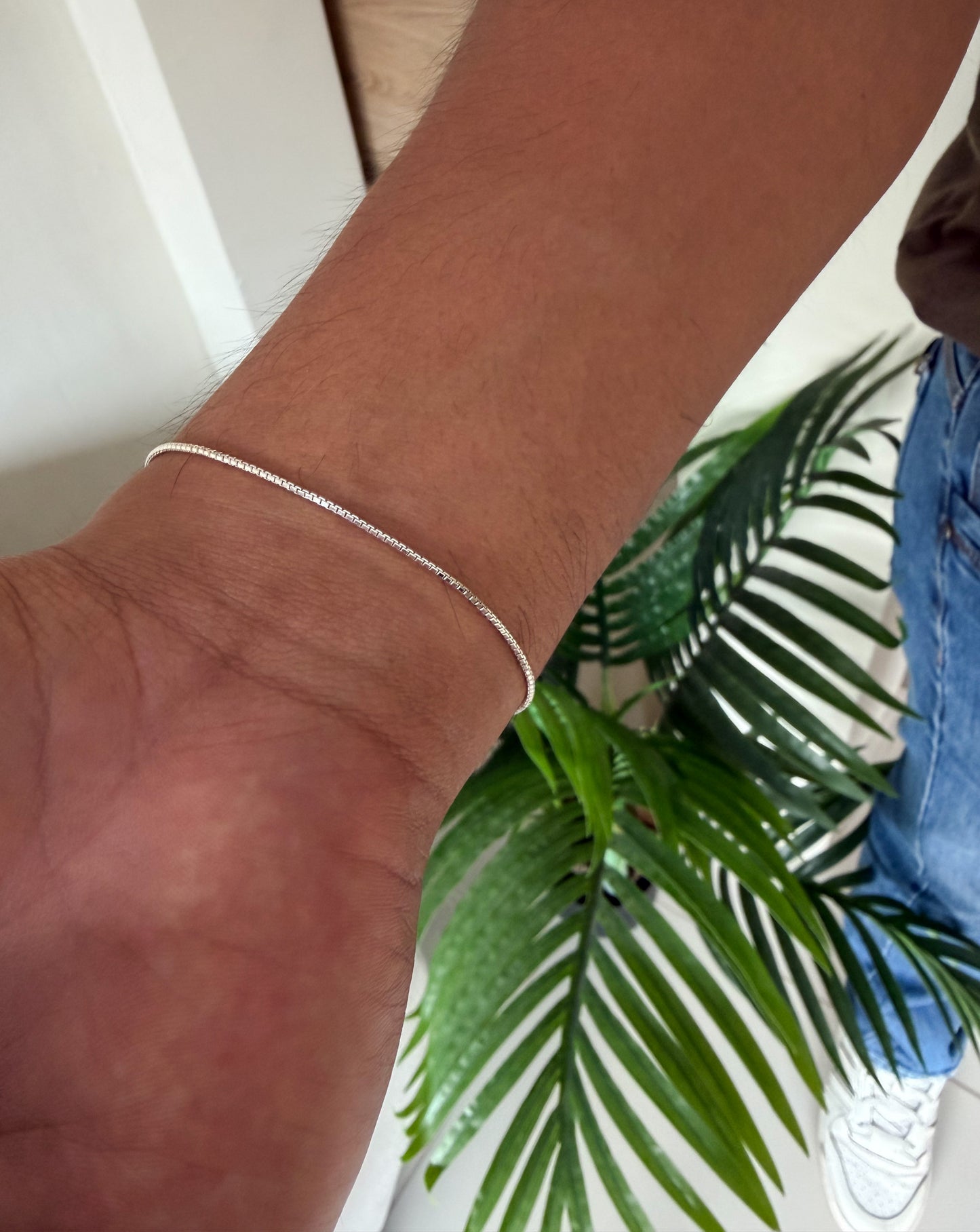 Pulsera fina plata