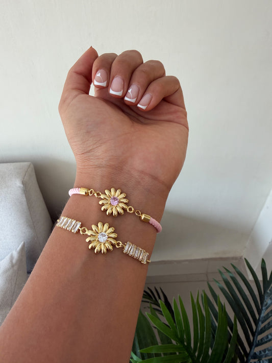 Pulseras girasoles compartir