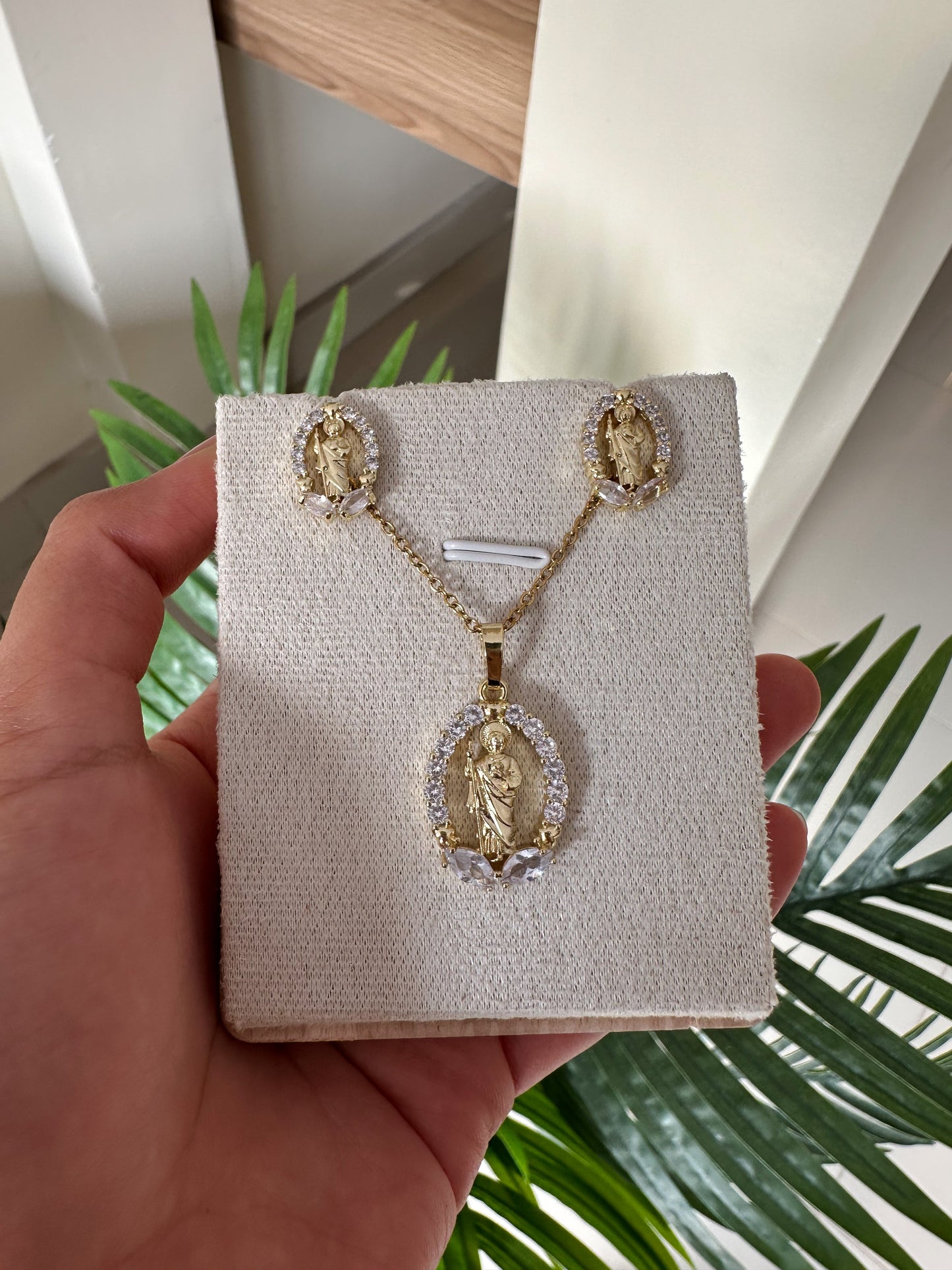 Set San Benito con cristales