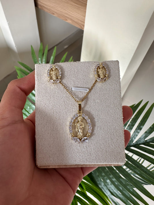 Set San Benito con cristales