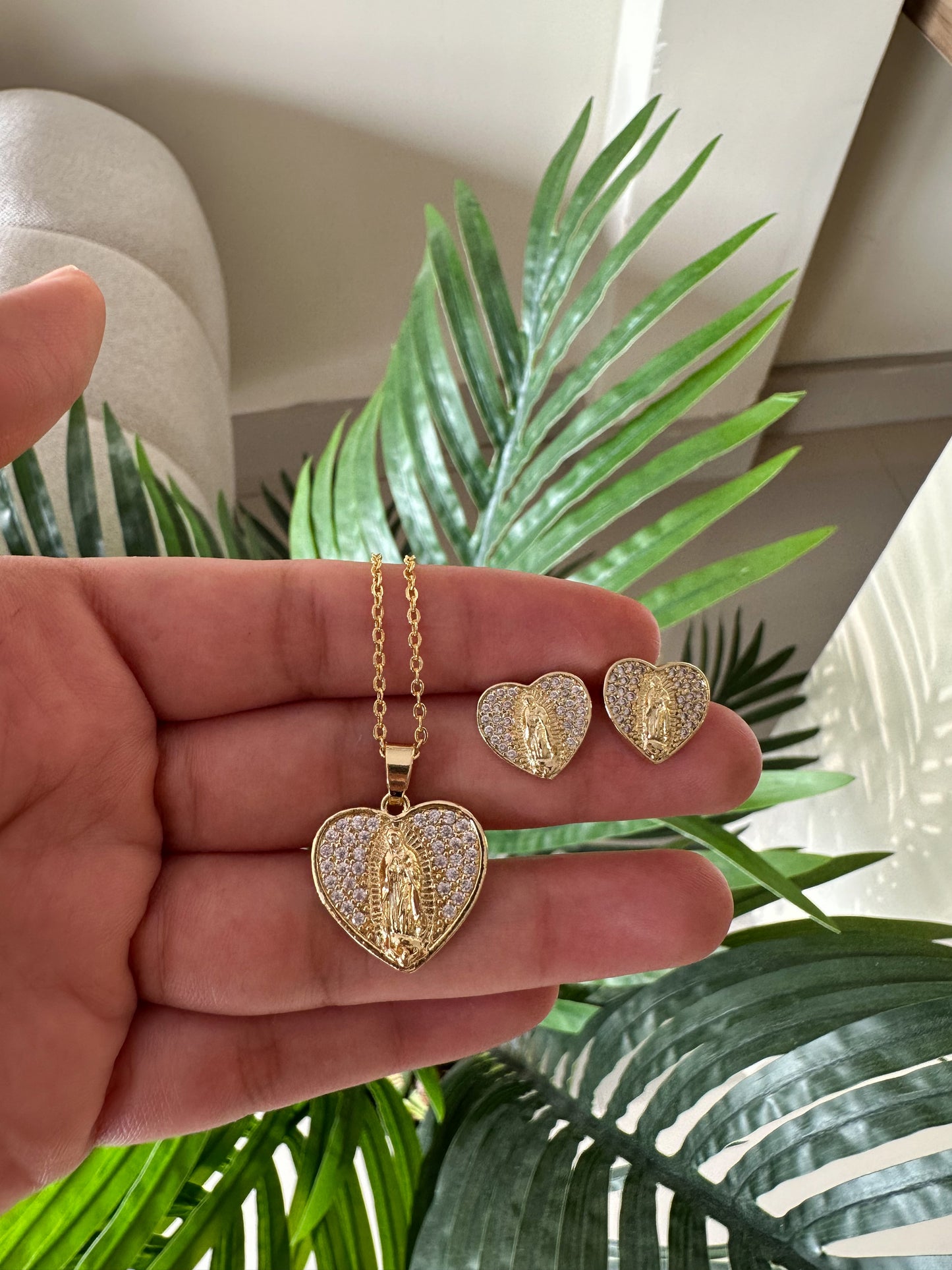 Set medalla brillante corazón