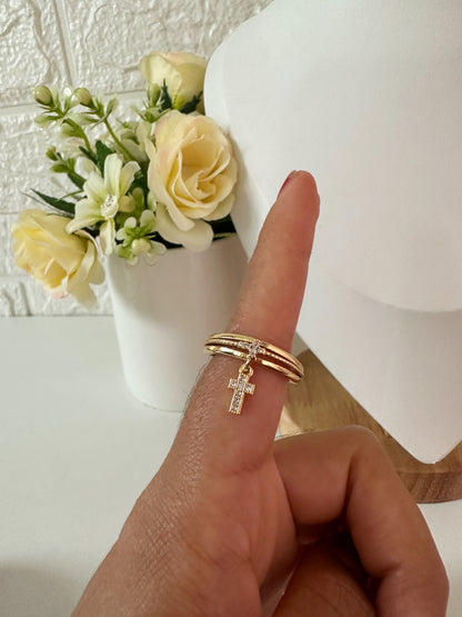 Anillo crucesita