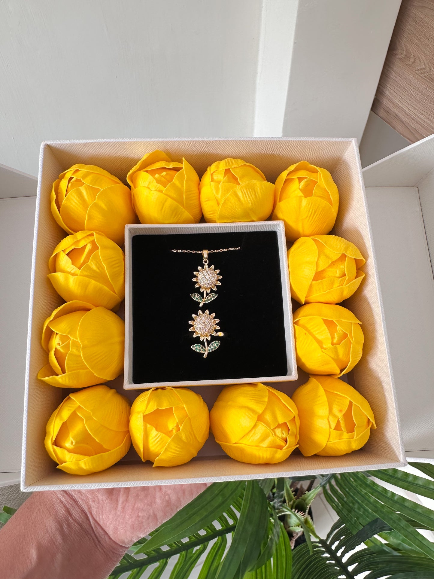 Set girasoles giratorios