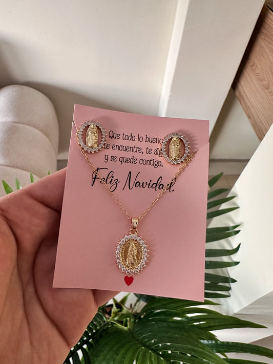 Set virgencita brillante