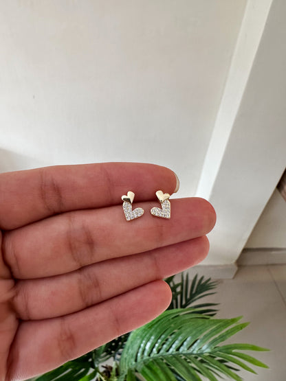 Aretes ortopédicos doble corazón