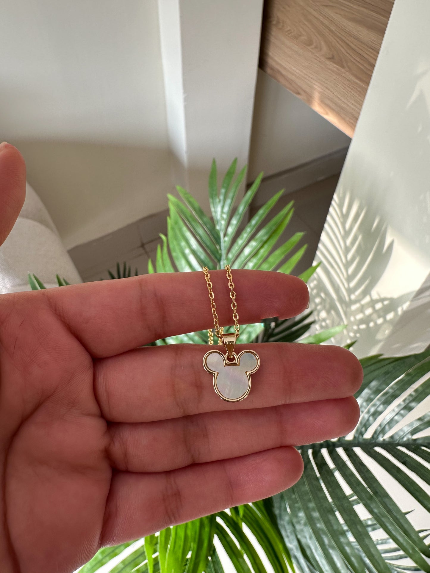 Cadena Mickey nácar