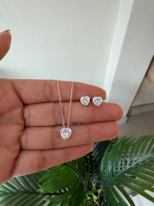 Set corazones de cristal mini