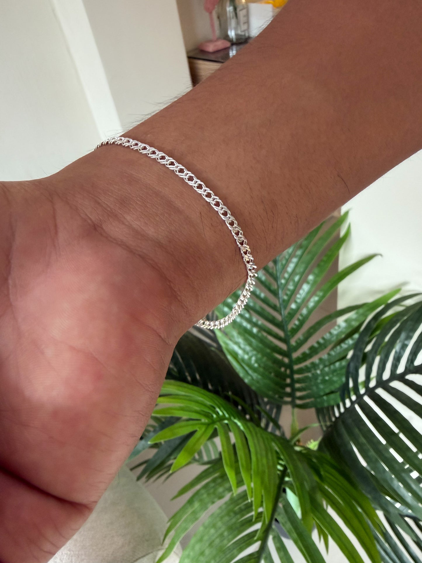 Pulsera eslabones cerrados Plata