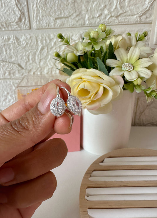 Argollas redondas brillantes