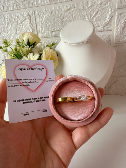 Anillos promesa amor