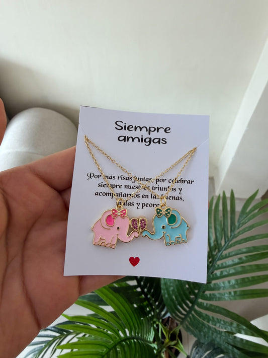 Cadenitas elefantitos amor