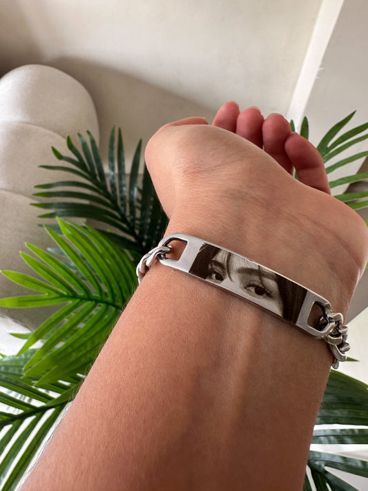 Pulsera mirada eslabón grueso