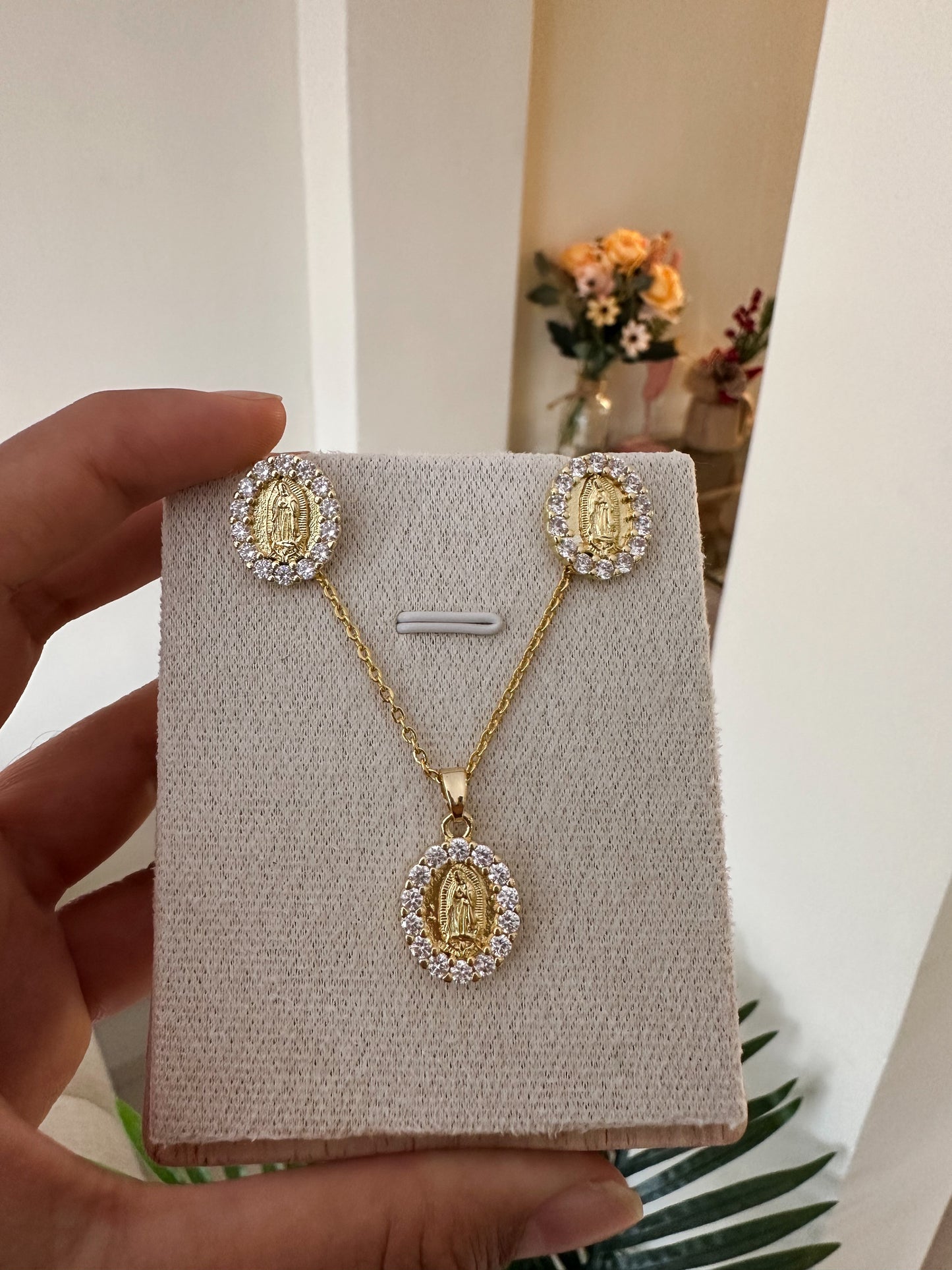 Set virgencita brillante