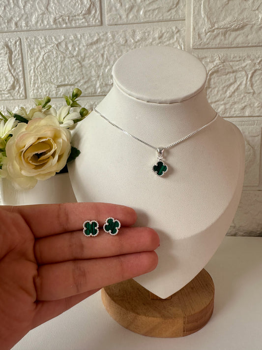 Set tréboles verde