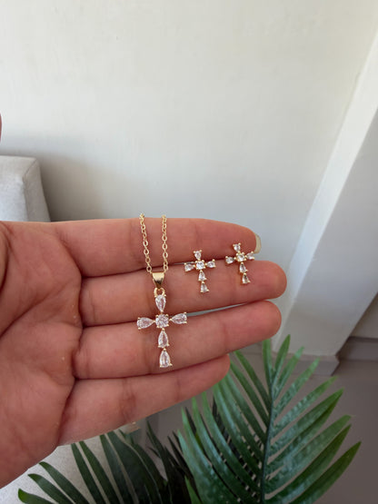 Set cruces con cristales