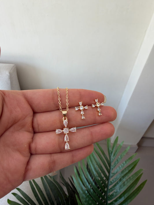 Set cruces con cristales