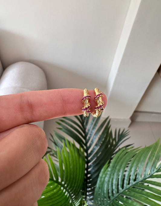 Argollitas cristales vinos