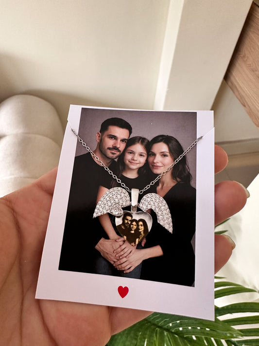 Cadenita corazón brillante grabado