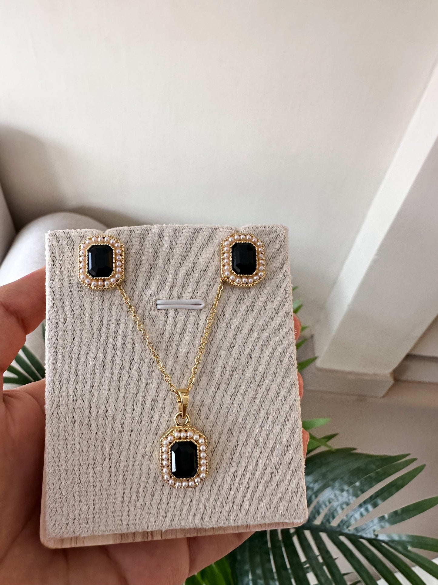Set rectangular oscuro