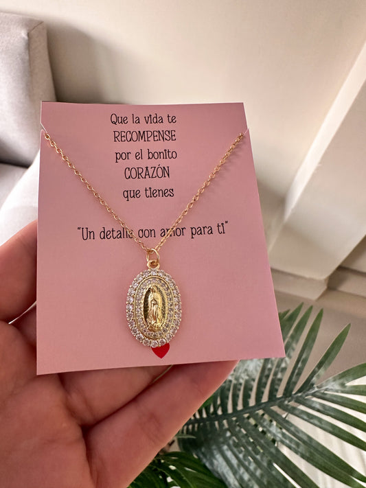 Cadenita medalla brillante