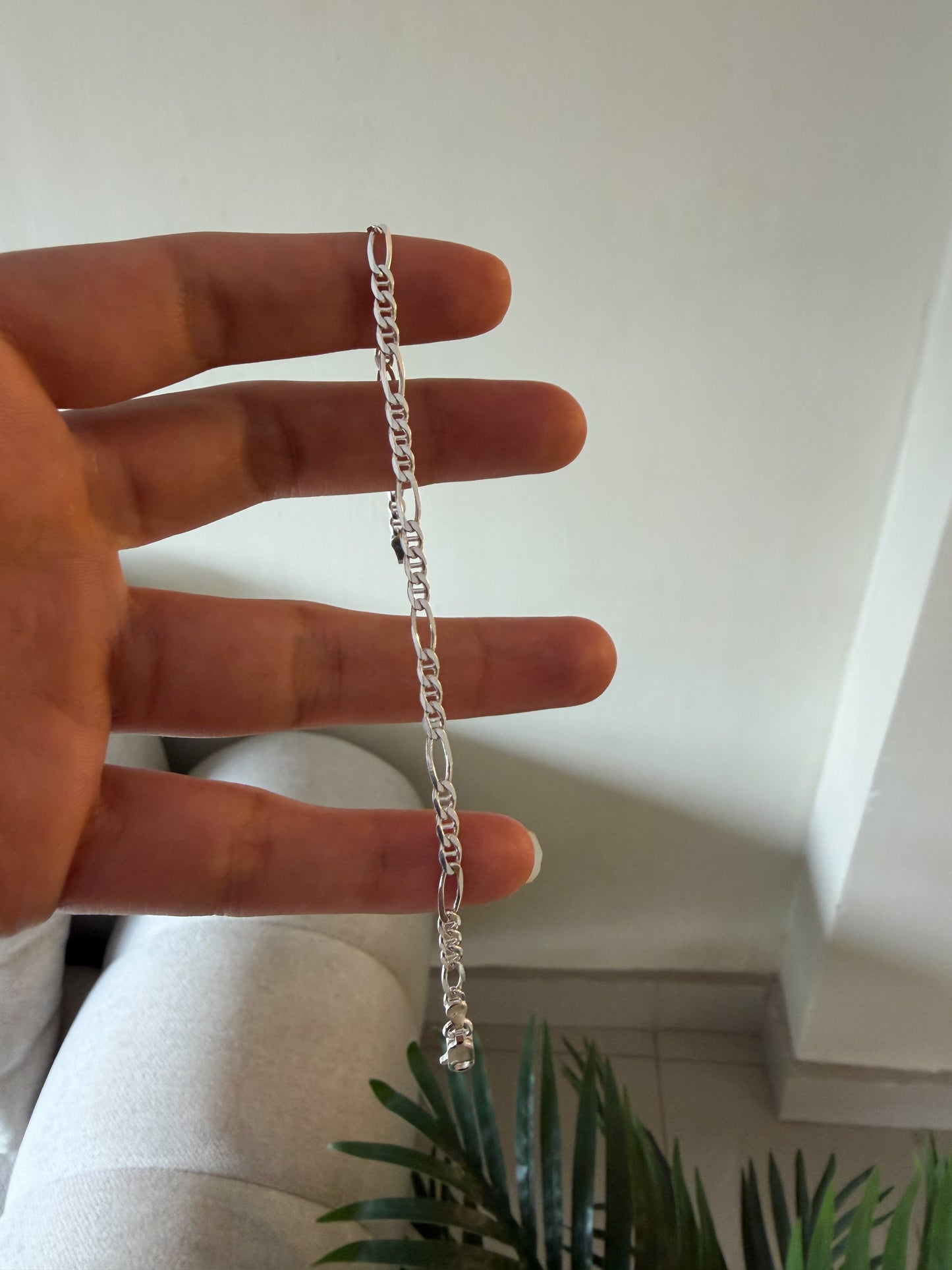 Pulsera eslabones plata