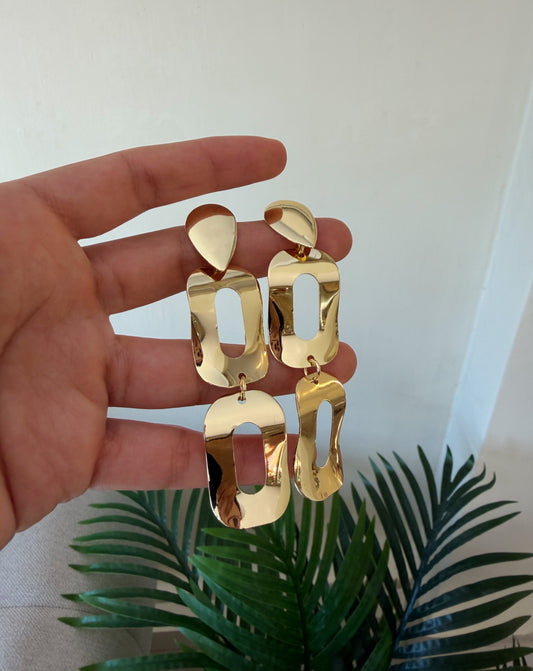 Aretes cuadrados largos
