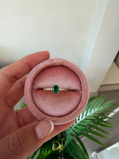 Anillo piedra esmeralda