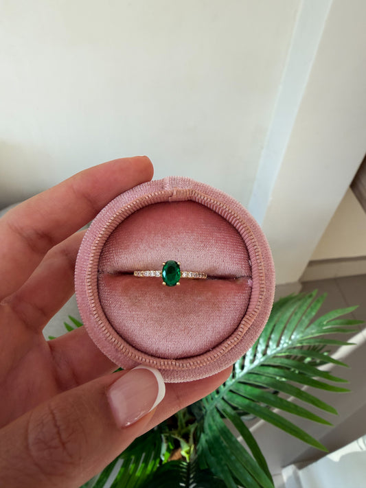 Anillo piedra esmeralda