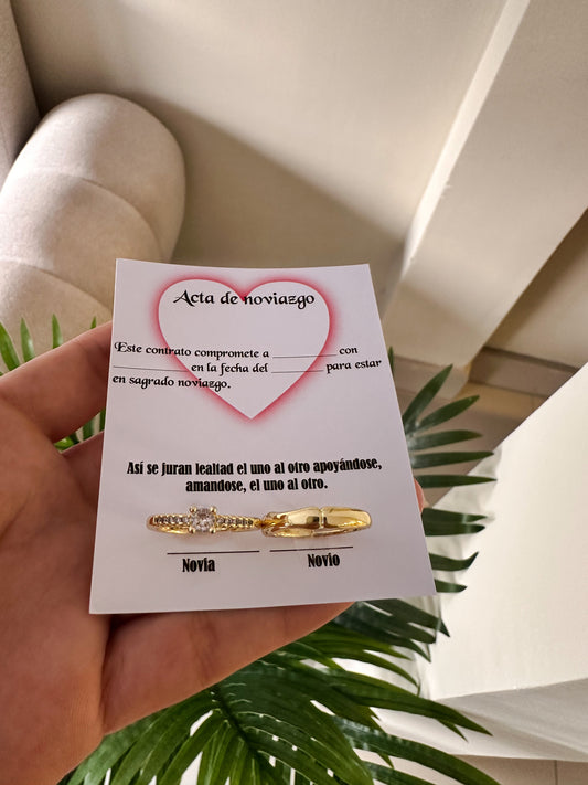 Anillos mi promesa gold