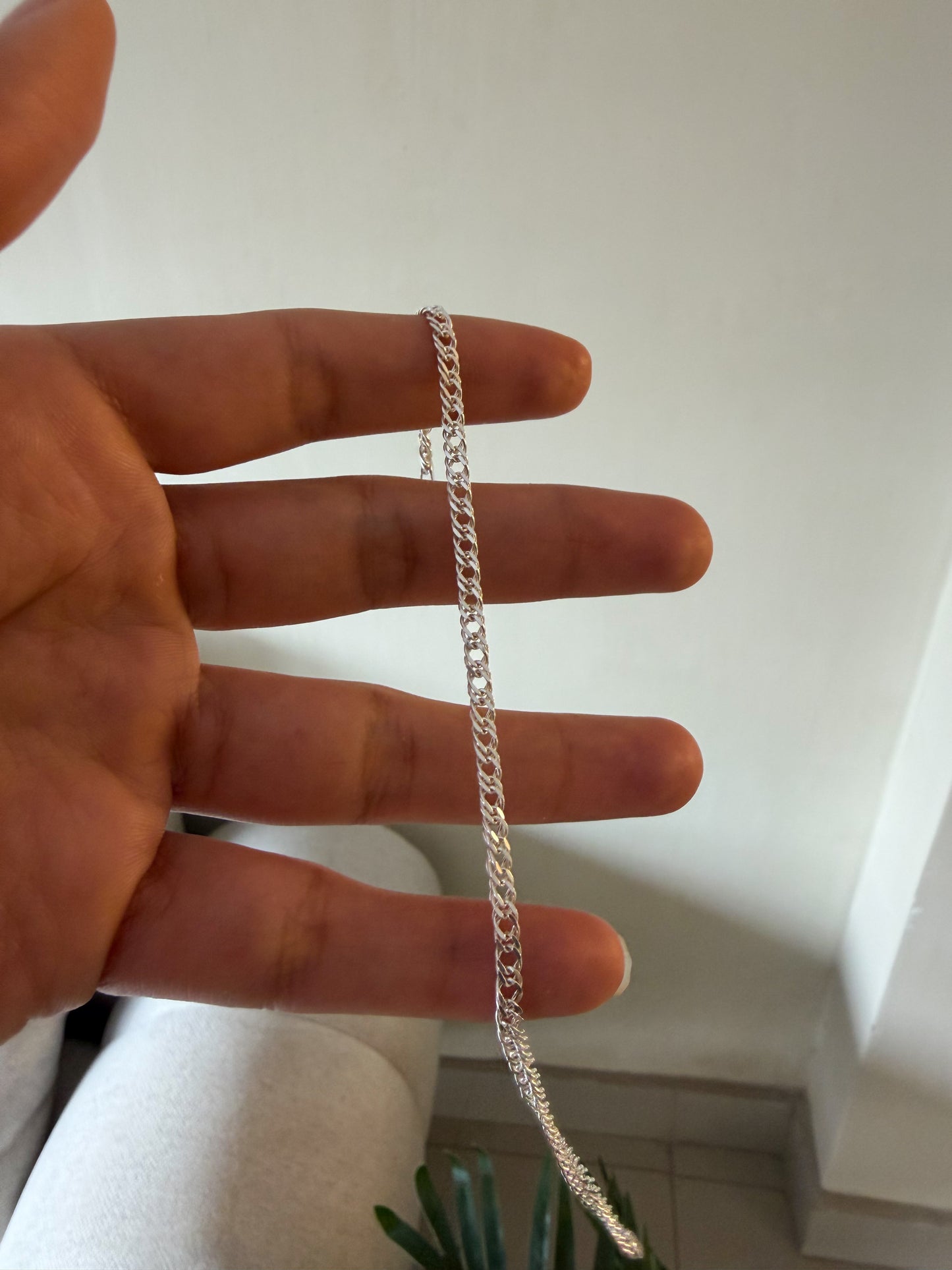 Pulsera eslabones cerrados Plata