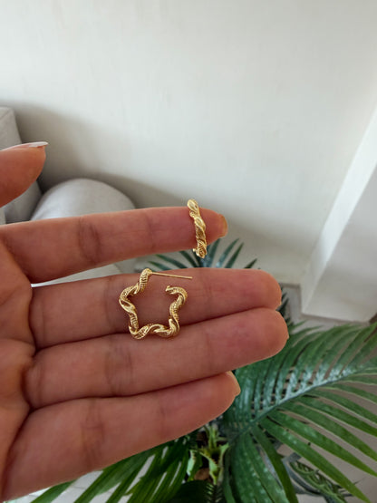 Aretes estrellas